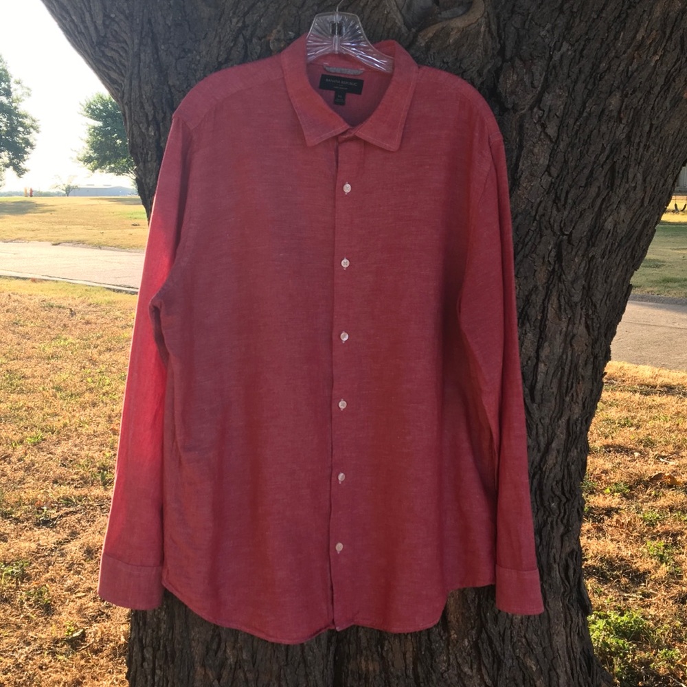 Banana Replubic Men’s Linen Button slim-fit XL